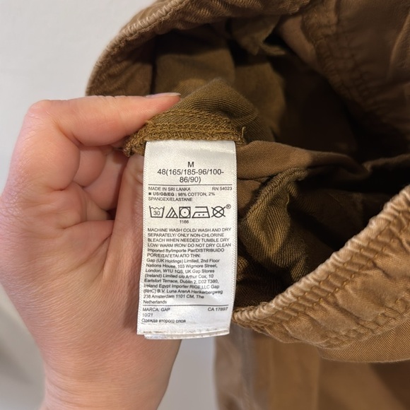GAP Men's Tan Jogger Cargo Pants Draw String Front Pockets Chinos Size M - Picture 5 of 5